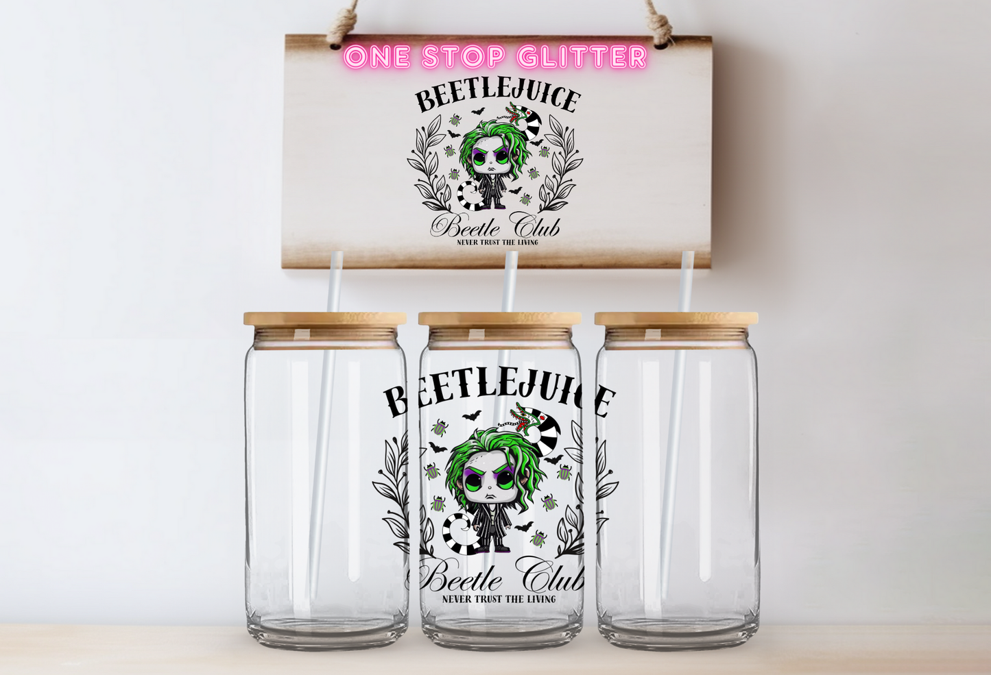 UV DTF CUP DECAL - BEETLEJUICE