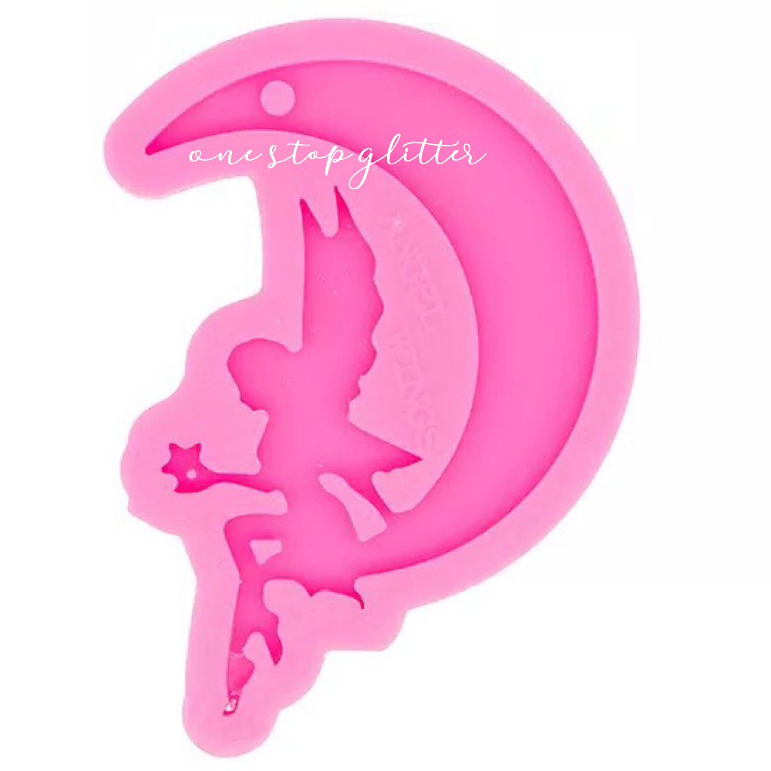Fairy in a Moon Silicone Mold