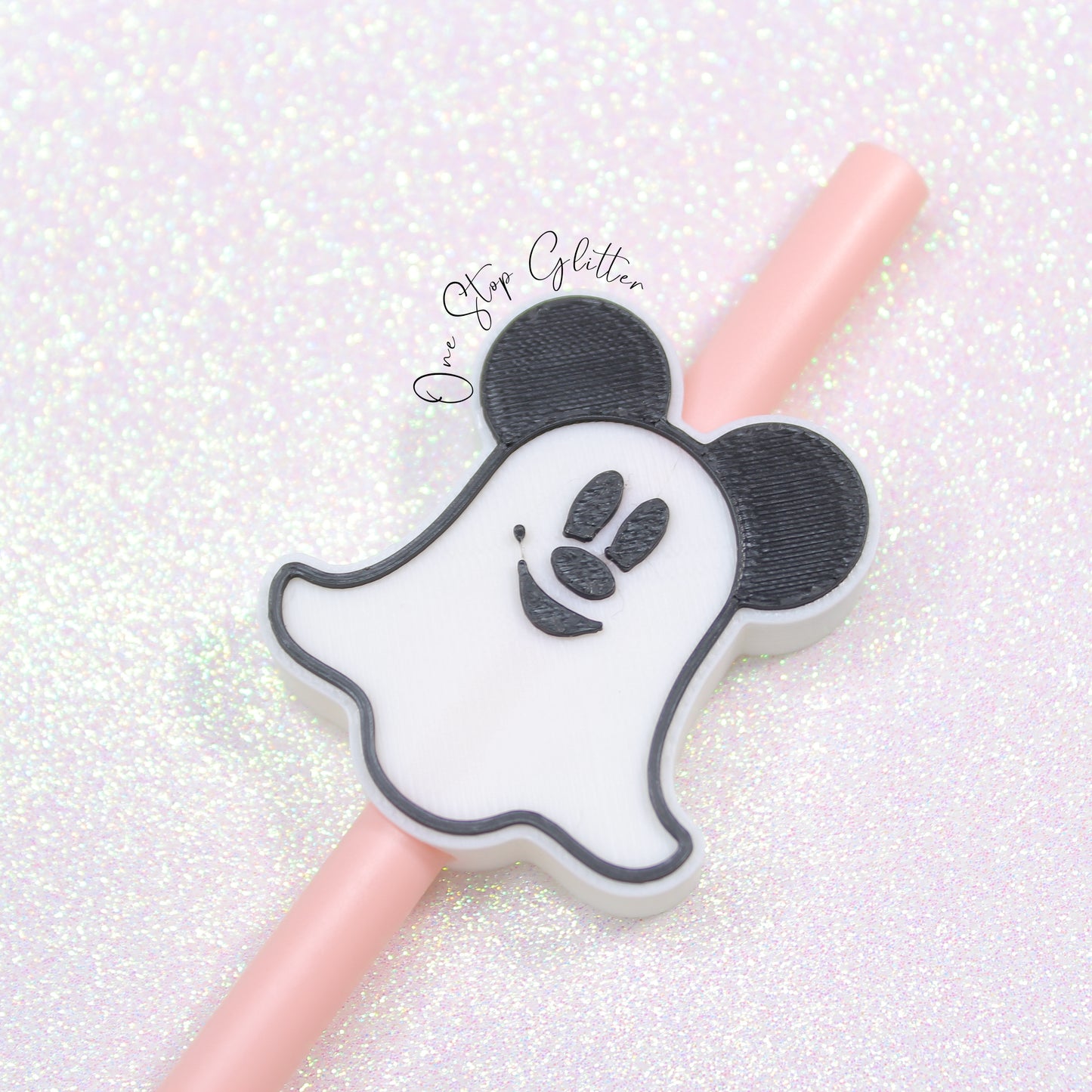 Mickey Ghost Straw Topper