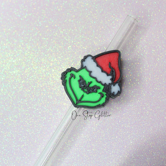 The Grinch Straw Topper