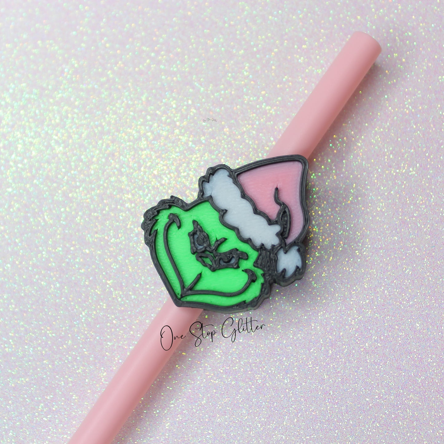 The Grinch Straw Topper