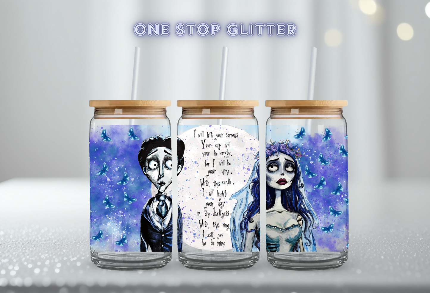 UV DTF CUP WRAP - CORPSE BRIDE