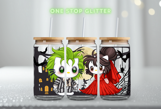 UV DTF CUP WRAP - BEETLEJUICE KITTY