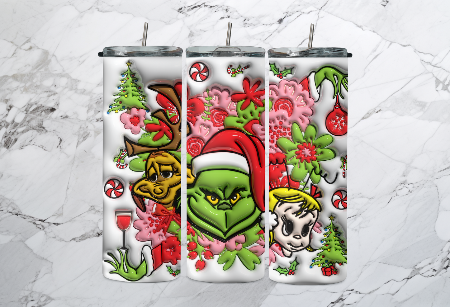 THE GRINCH PUFFY TUMBLER
